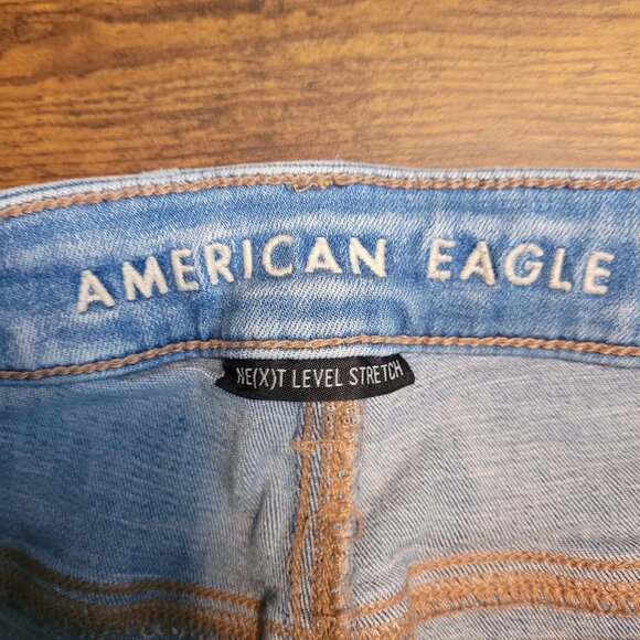 American Eagle Jeans Womens 10 S Next Level Stretch Super High Rise Jegging - Picture 5 of 12